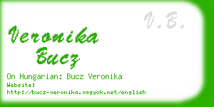 veronika bucz business card